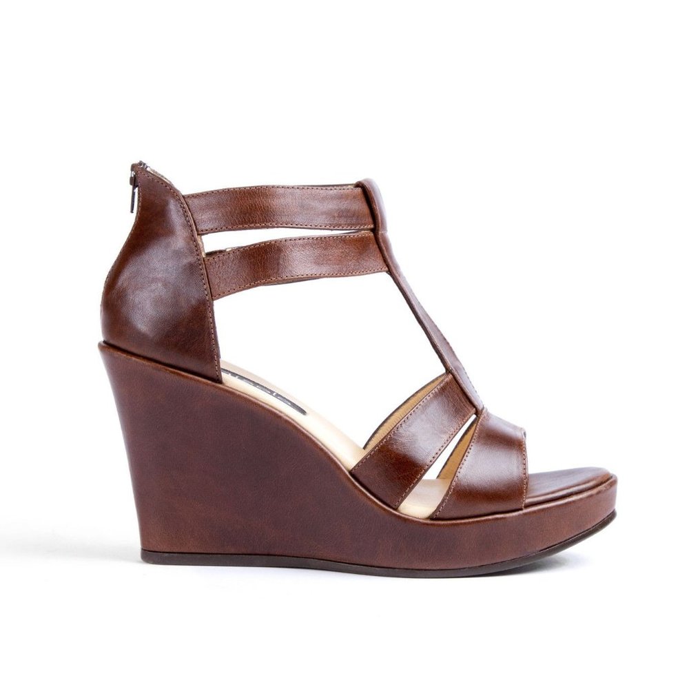 Nisolo Bolivar Wedge; size 7; Espresso